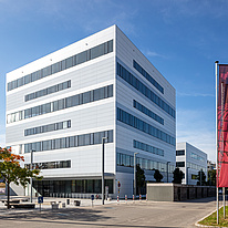 External view of TU Graz Production Egnineering Center located at Inffeldgasse 13 at TU Graz Campus Inffeldgasse.