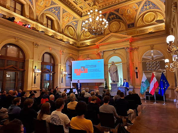 The head of our institute, Robert Krewinkel, gave his inaugural lecture on 12 December in the Aula of Graz University of Technology.