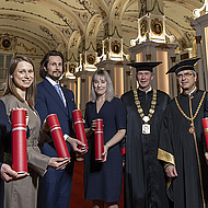 Sub Auspiciis Promotion in der Aula der Alten Universität Graz, TU Graz und Universität Graz, Andreas Habring,Andreas Windischbacher,Reinhard Lüftenegger,Fikret Basic,Barbara Gigerl und Andrea Pferscher