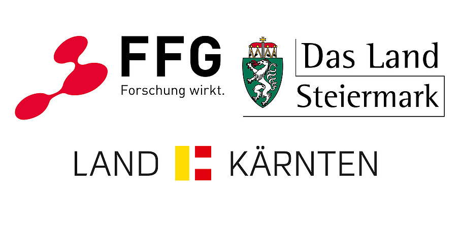 Logo von FFG, Land Steiermark, Land Kärtnen