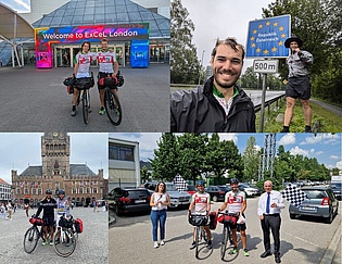 Marian Staggl and Nicolaus Krajnc returned from the ASME conference in London by bike. Havin driven 1600 km through England, Belgium, the Netherlands, Germany and Austria they arrived in Graz after 11 days.