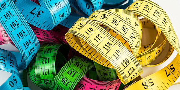 Colourful measuring tapes