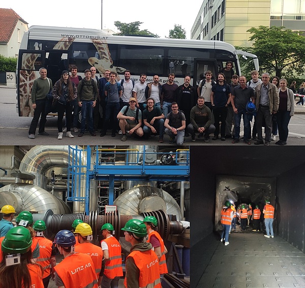 Many institute members and students took part in the excursion to Linz AG invited by Dr. Christian Scheinecker, head of energy generation. We were lucky to see an open steam turbine and heat recovery steam generator during the overhaul.