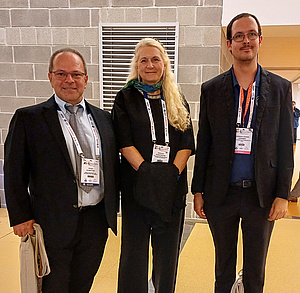 Peter Schrotter, Pascale Ehrenfreund und Andreas Hörmer am IAC - photo credits: P. Schrotter