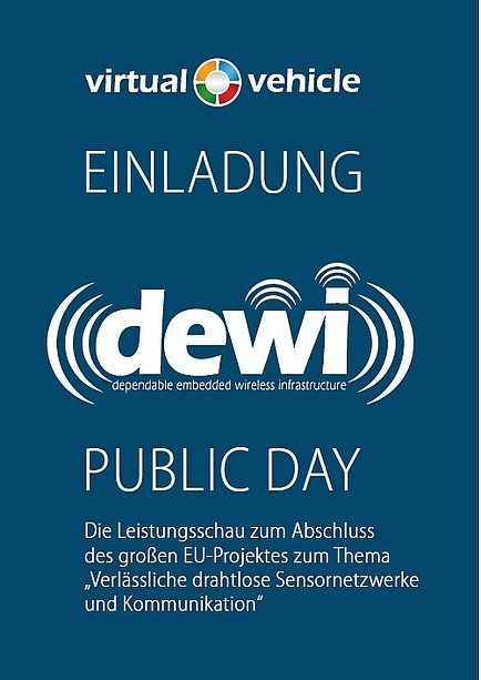 Einladung zum DEWI Day mit Projektlogo und Logo des Kompetenzzentrums