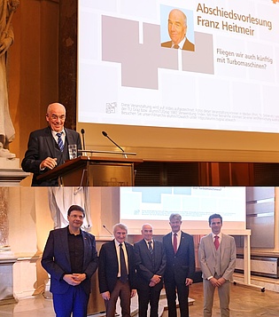 On May 21st, Prof. Franz Heitmeir held his farewell lecture “Will we fly with turbomachines also in the future?” Dean Franz Haas, the former rectors Hans Sünkel and Harald Kainz as well as the new head of the institute Robert Krewinkel were among the many participants and congratulators.